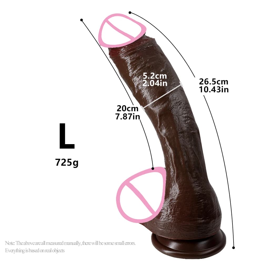 JYBL Mightorex Realistic Silicone Dildo — XL Black