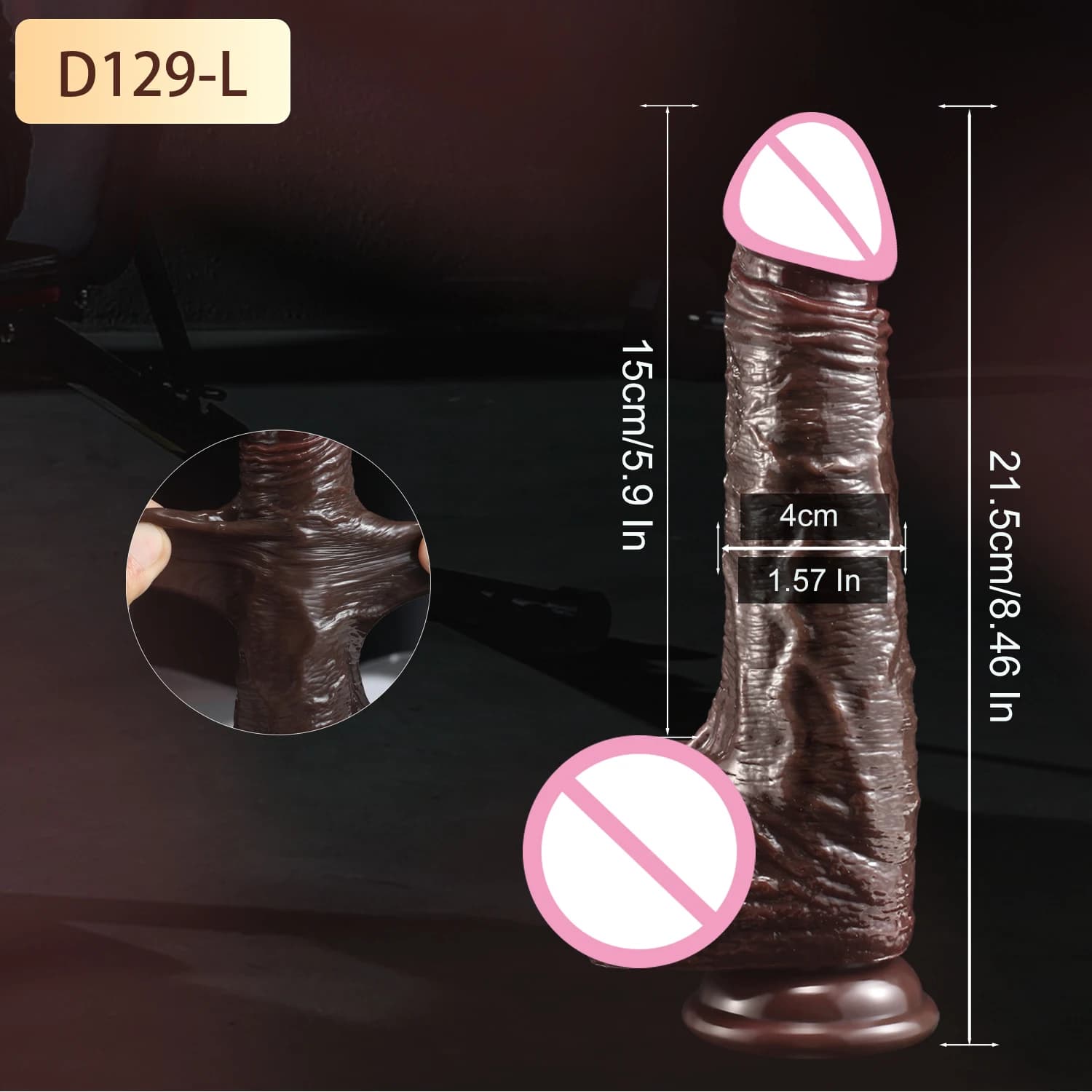 Liquid Silicone Realistic Dildo — Medium
