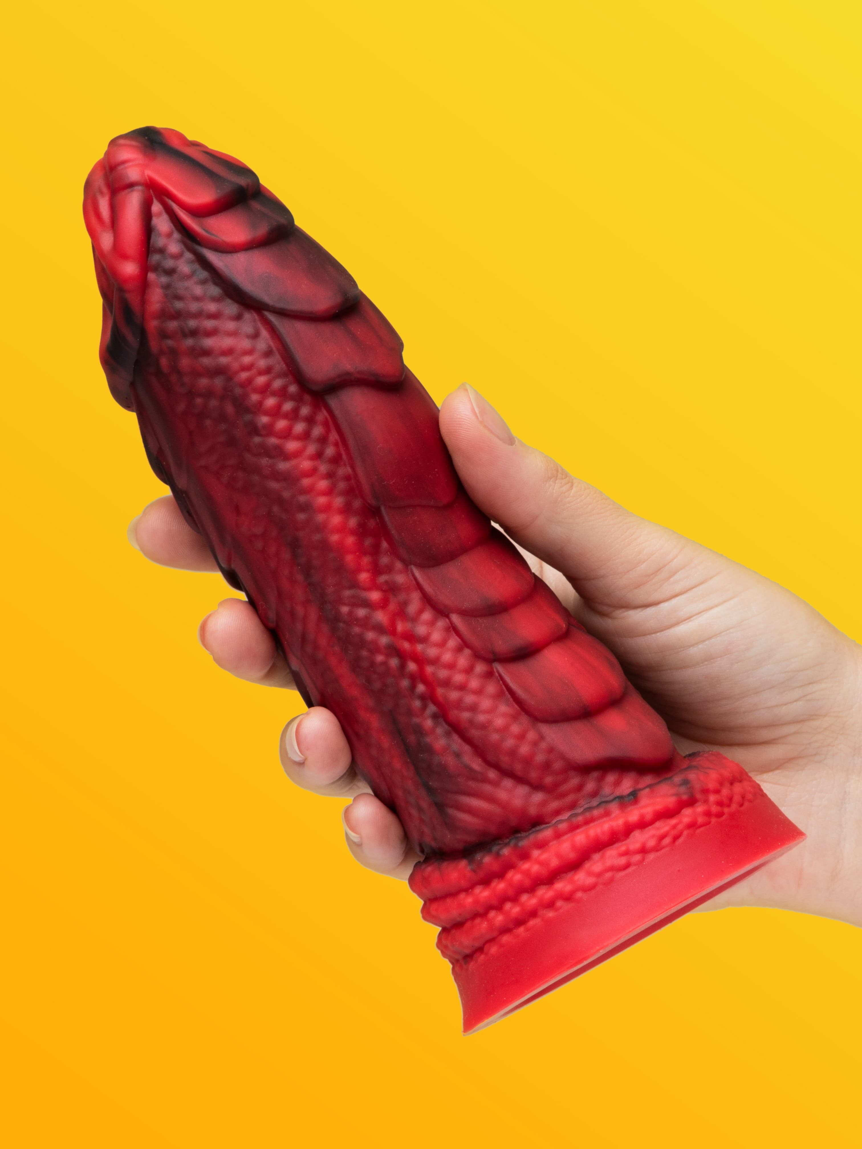 Lovehoney Pleasure Quest Girthy Fire Dragon Dildo